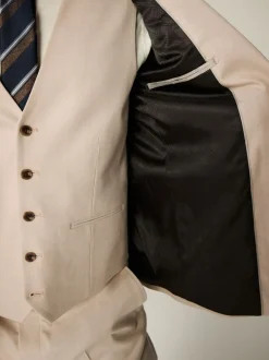 Neutraal - Slim-fit flanellen colbert