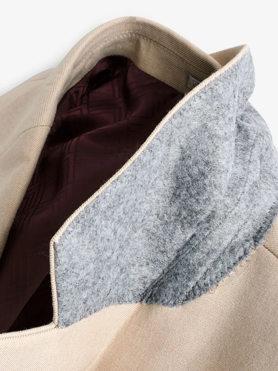 Neutraal - Slim-fit flanellen colbert