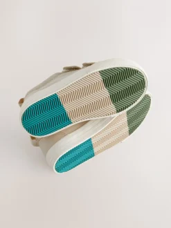 Neutraal - Sneakers met twee klittenbandjes