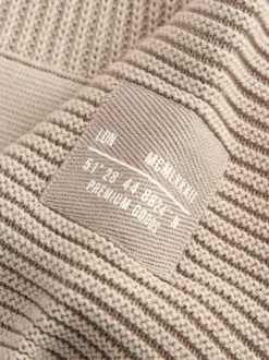 Neutraal - Utility gebreide hoodie (3-16jr)