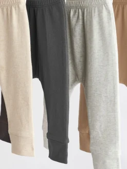 Neutraal - Verpakking van 4 babyleggings (0 mnd -2 jr)