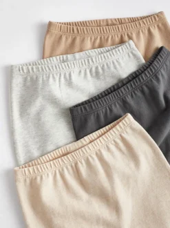Neutraal - Verpakking van 4 babyleggings (0 mnd -2 jr)