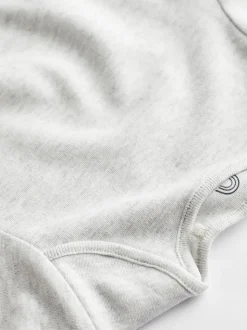 Neutraal - verpakking van 5 onmisbare babyrompertjes met lange mouwen