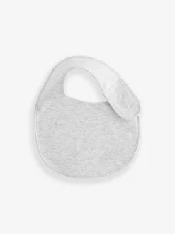 Neutraal - Verpakking van 5 babyslabbetjes van 100% katoen