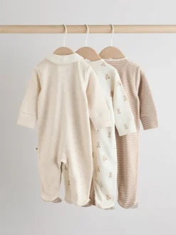 Neutraal - Verpakking van 3 babypyjama's (0-2jr)