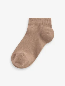 Neutraal - Verpakking van 7 paar sneakersokken met hoog aandeel katoen