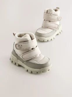 Neutraal - Waterdichte gewatteerde Boots met Klittenbandsluiting