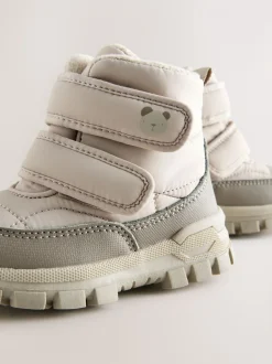 Neutraal - Waterdichte gewatteerde Boots met Klittenbandsluiting