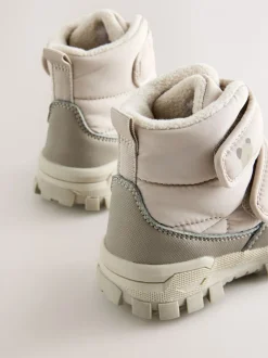 Neutraal - Waterdichte gewatteerde Boots met Klittenbandsluiting