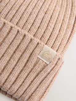 Neutraal beige - Gebreide beanie-muts (1-16jr)
