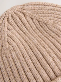 Neutraal beige - Gebreide beanie-muts (1-16jr)