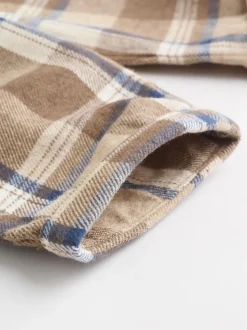 Neutraal geruit - Set van babysweatshirt en broek (0mnd -2jr)