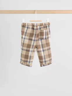 Neutraal geruit - Set van babysweatshirt en broek (0mnd -2jr)