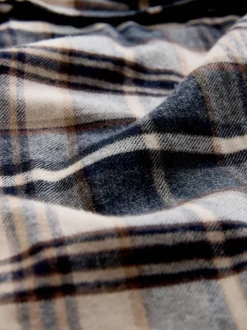 Neutraal geruit - Woven Dressing Gown