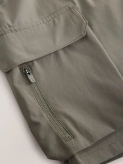 Neutraal kiezelkleurig - Active cargo gym trainingshorts