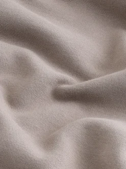 Neutraal kiezelkleurig - Normale Pasvorm - Zwaargewicht Cotton Rich Jersey Hoodie