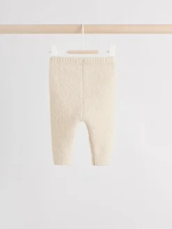 Neutraal met beren - Set van gebreide top en legging (0mnd -2jr)