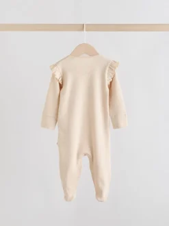 Neutraal met beren - Verpakking van 3 babypyjama's met tweewegrits (0-2jr)