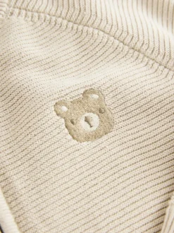 Neutraal met beren - Vest met ritssluiting (3 mnd-7 jr)