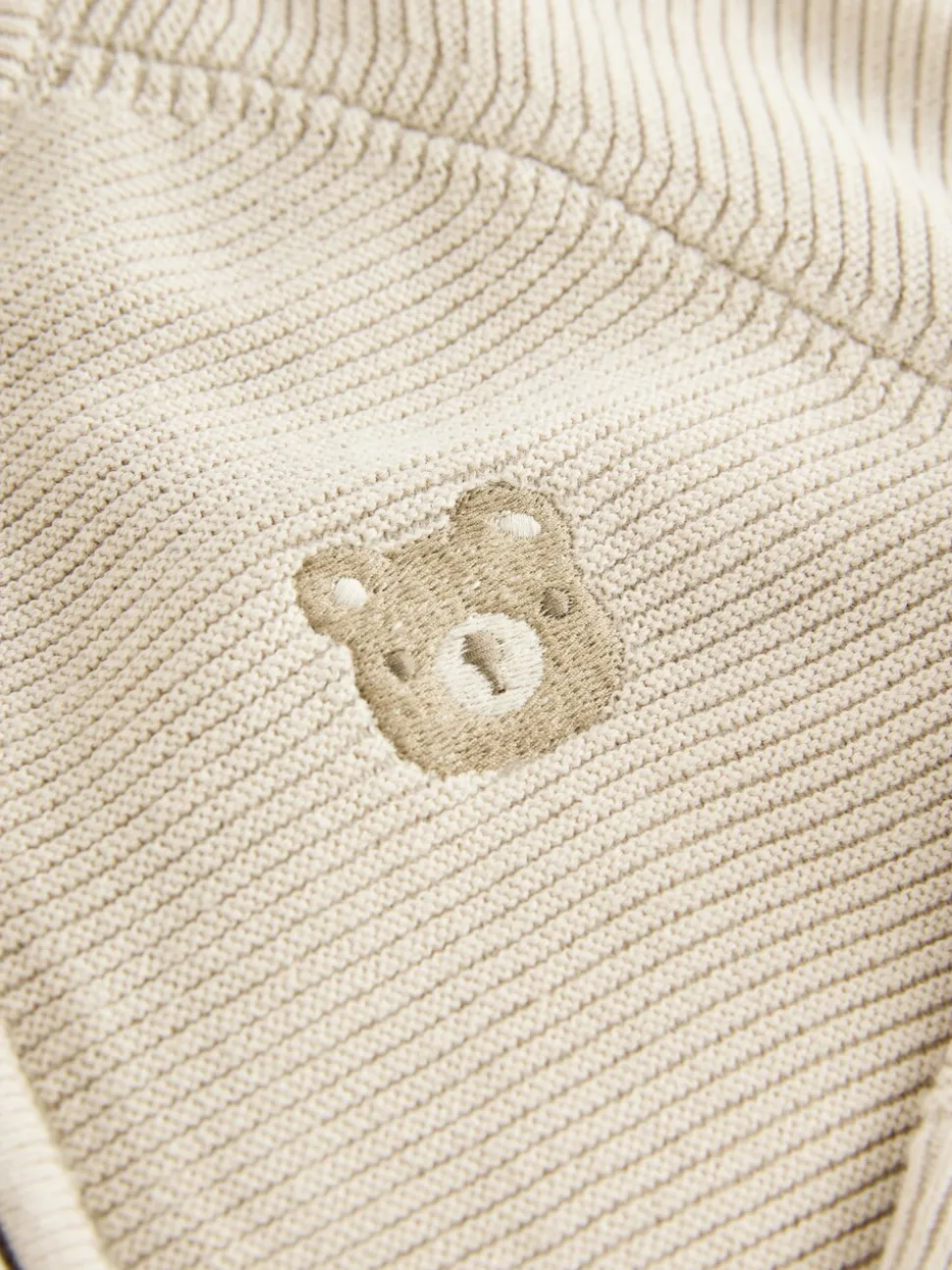 Neutraal met beren - Vest met ritssluiting (3 mnd-7 jr)