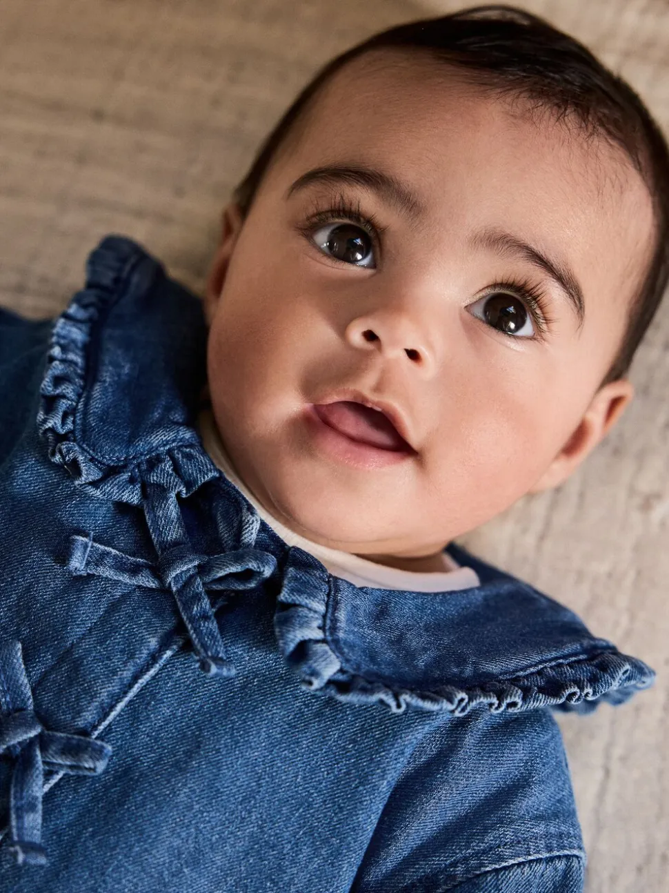 Neutraal met dieren - Baby Spijkerjack, Top en Leggings Set 3 Pieces (0mnd-2jr)