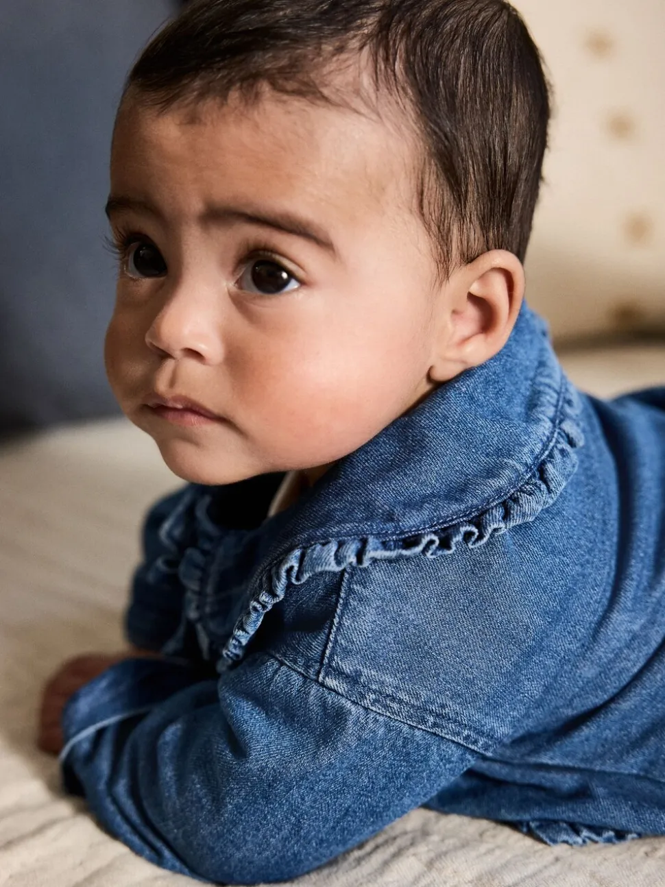 Neutraal met dieren - Baby Spijkerjack, Top en Leggings Set 3 Pieces (0mnd-2jr)