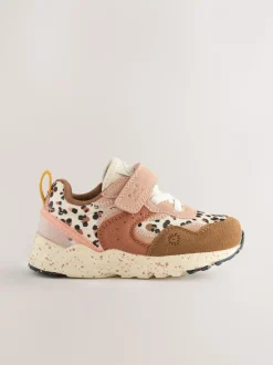 Neutraal met dieren - Sneakers met elastische veters en klittenbandsluiting