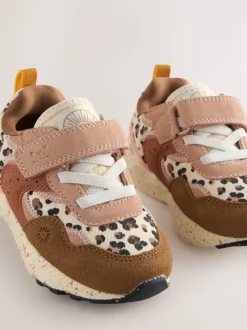 Neutraal met dieren - Sneakers met elastische veters en klittenbandsluiting