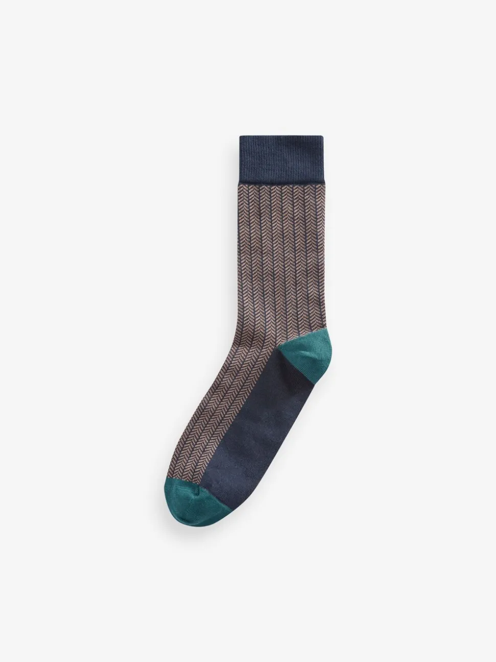 Neutraal/marineblauw - 5 Paar modieuze sokken met patroon