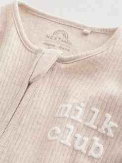 Neutral Milkclub - Verpakking van 3 babypyjama's met tweewegrits (0-2jr)