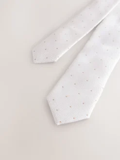 Neutral Polka Dot - Stropdas (3-16 jr)
