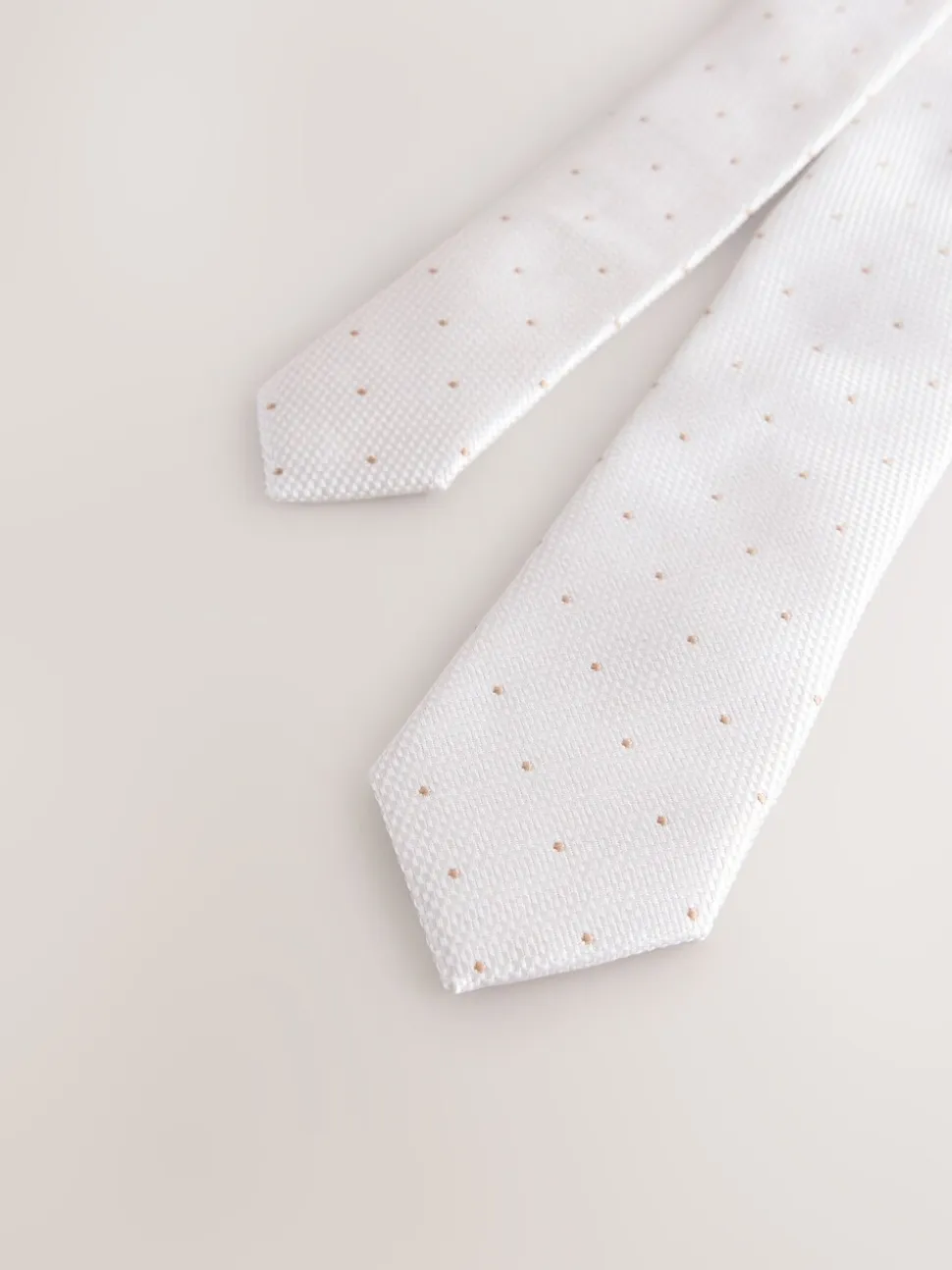 Neutral Polka Dot - Stropdas (3-16 jr)