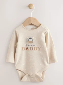 Neutral Zebra I Love My Daddy - Set van 1 babyrompertjes