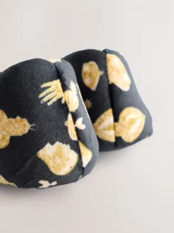 Never Fully Dressed Charm Velour Mary Jane Slippers