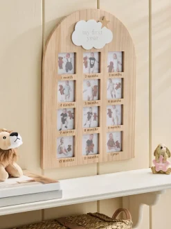 New Baby Cloud My First Year Photo Frame
