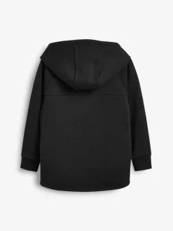 Nieuw zwart - Tech Sportswear hoodie met doorlopende rits (3-16 jr)
