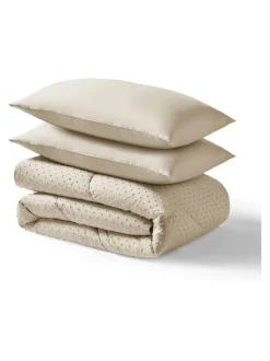Night Lark Natural Oat 4.5 Tog Coverless Duvet and Pillowcase Set
