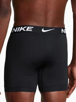 Nike DRI-Fit Essential verpakking van 3 zwarte micro boxershorts