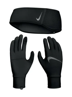Nike Running Essential Headband And Gloves Set