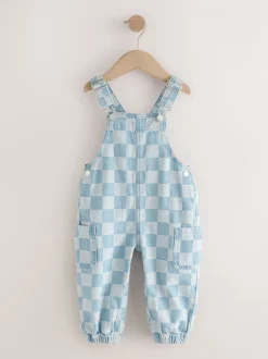 Normaal blauw - Bretelbroeken gecontroleerd (3maanden -7jaar)