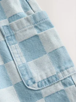 Normaal blauw - Bretelbroeken gecontroleerd (3maanden -7jaar)
