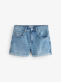 Normaal blauw - Denim jongensshort