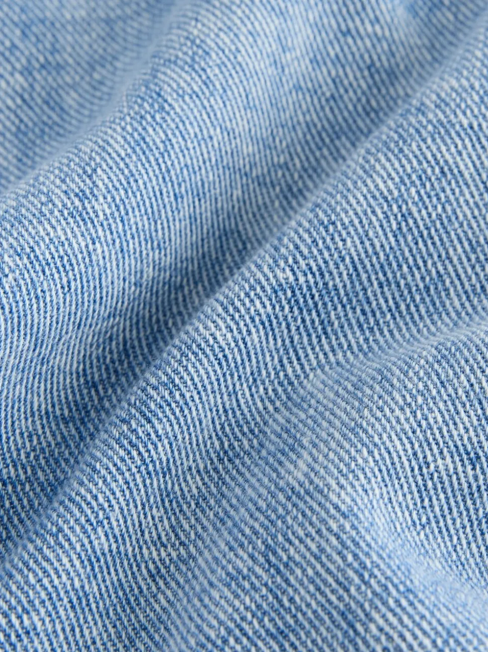 Normaal blauw - Denim overhemd met capuchon (3mnd -7jr)