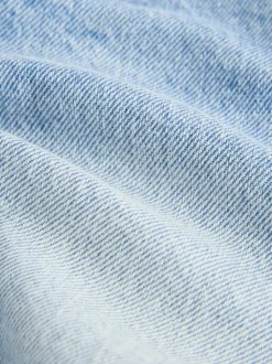 Normaal blauw - Denim shorts met rafels (3-16jr)