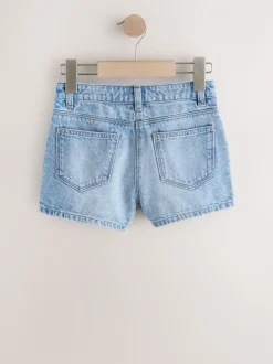 Normaal blauw - Denim short (3-16 jr)