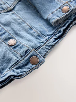 Normaal blauw - Denim westernjack 100% katoen (3 mnd - 7 jr)
