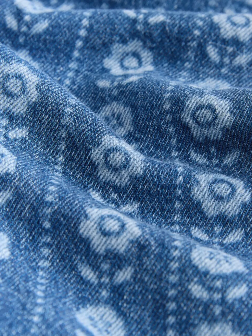 Normaal blauw - Floral Print Dungarees (3mths-7yrs)