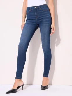 Normaal blauw - Friends Like These jegging met hoge taille
