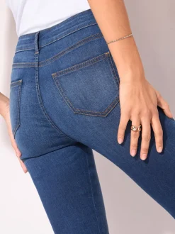Normaal blauw - Friends Like These jegging met hoge taille
