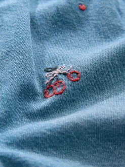 Normaal blauw - Galentines Embroidered Jeans (3mths-7yrs)